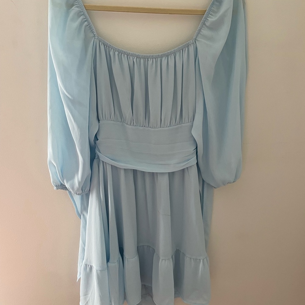 Amazon Sky Blue Women's Mini Dress